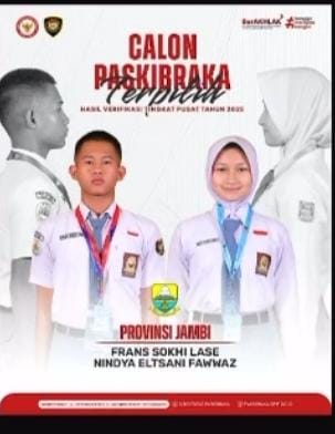 Frans dan Nindya Terpilih Wakili Provinsi Jambi Jadi Calon Paskibraka Nasional 2025
