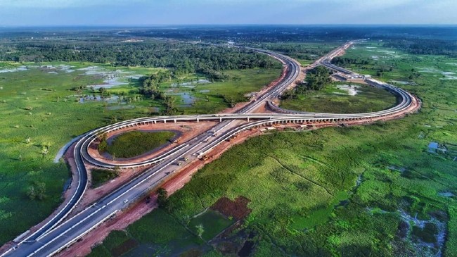 Simpang Susun Jalan Tol Betung-Tempino-Jambi Lokasinya Diperkirakan di Sungai Lilin