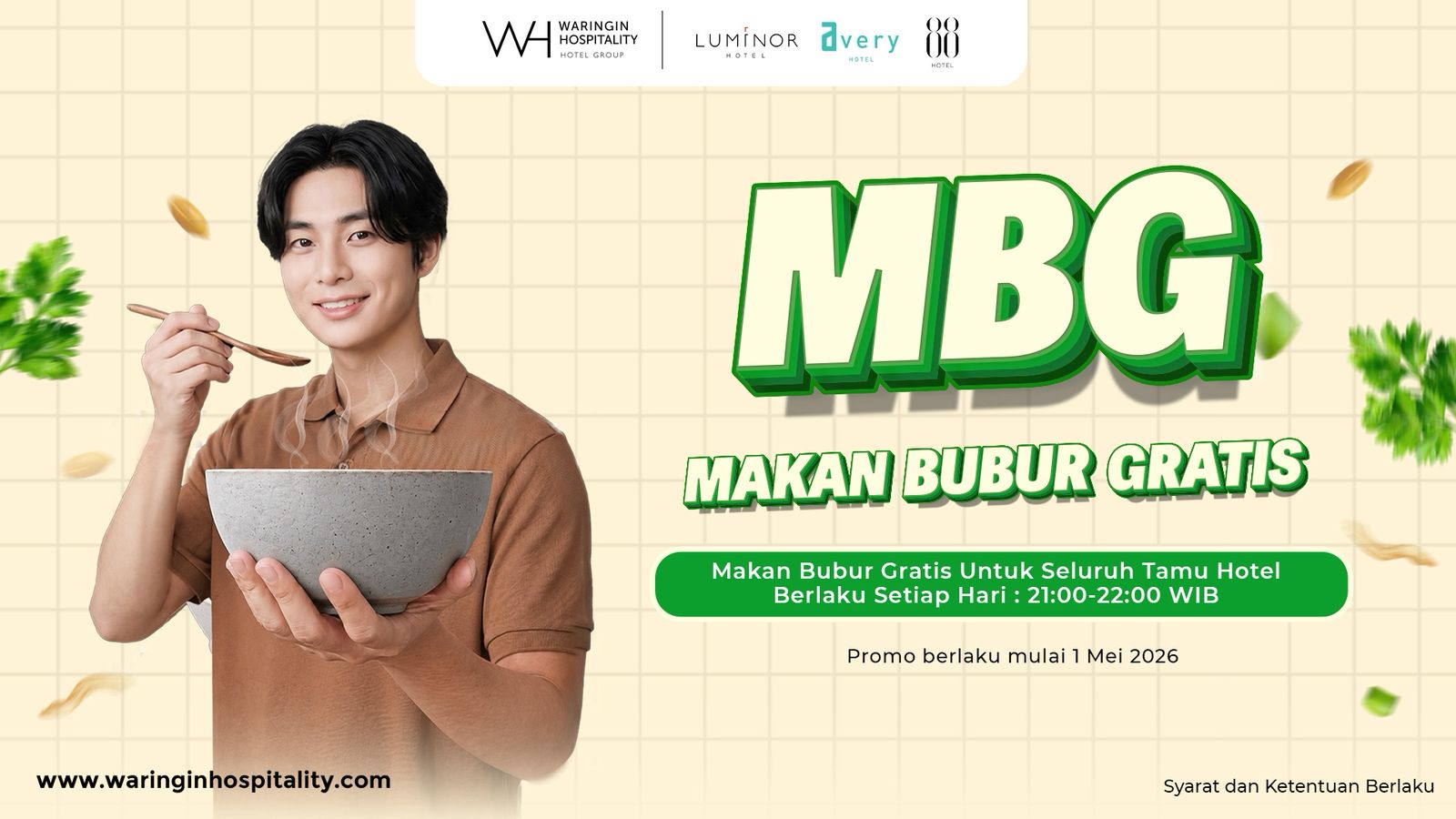 Luminor Hotel Jambi Hadirkan Program “MBG – Makan Bubur Gratis” untuk Tamu Hotel