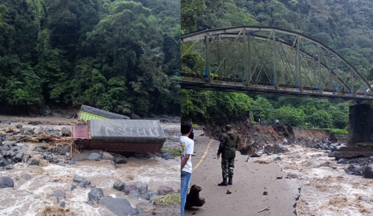 STOP! Jalan Padang-Bukittinggi Putus di Lembah Anai, Ini Jalan Alternatifnya