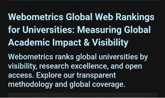 Berikut Daftar 7 PTKIN Masuk 100 Top Perguruan Tinggi Nasional Versi Webometrics