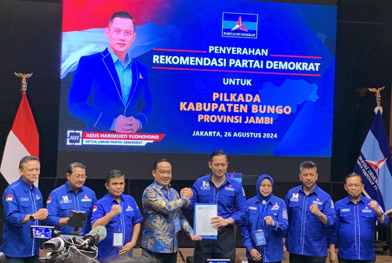 Resmi, Partai Demokrat Usung Pasangan Jumiwan - Maidani di Pilkada Bungo