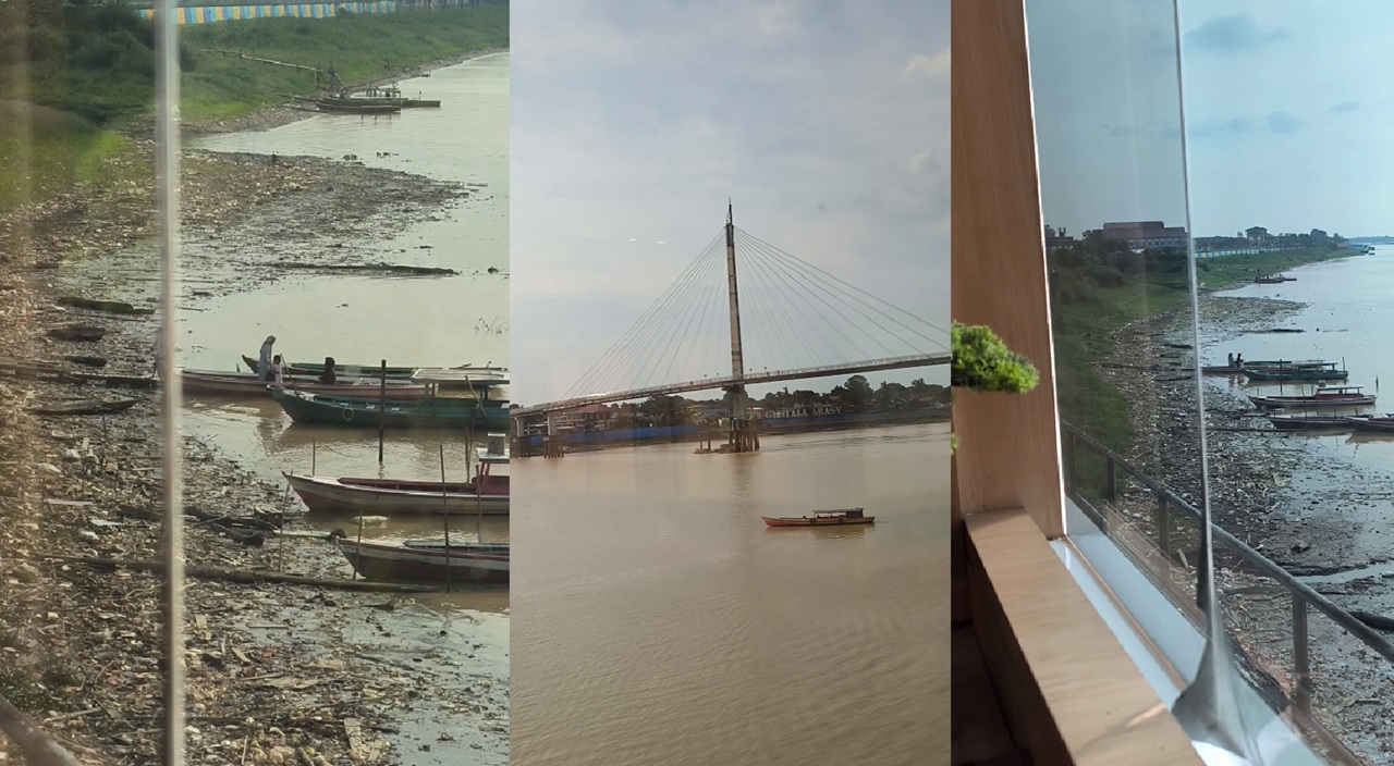 Sungai Batanghari Mengering Sampah pun Menjelma, Tongkang Batu Bara Menghilang?