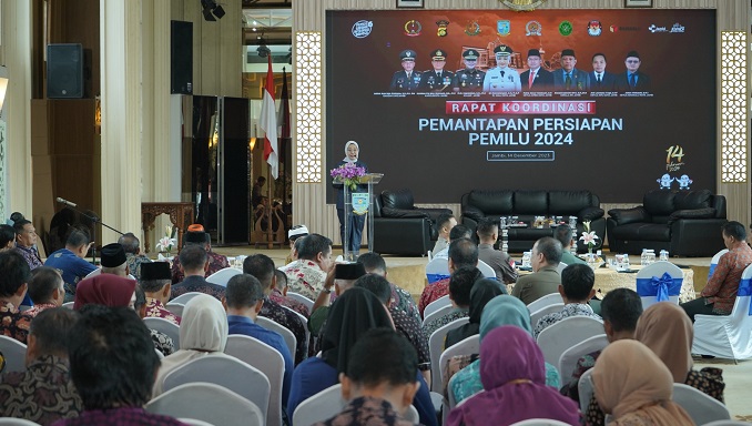 Buka Rakor Pemilu 2024, Pj Wali Kota Jambi Tegaskan Pentingnya Sinergisitas