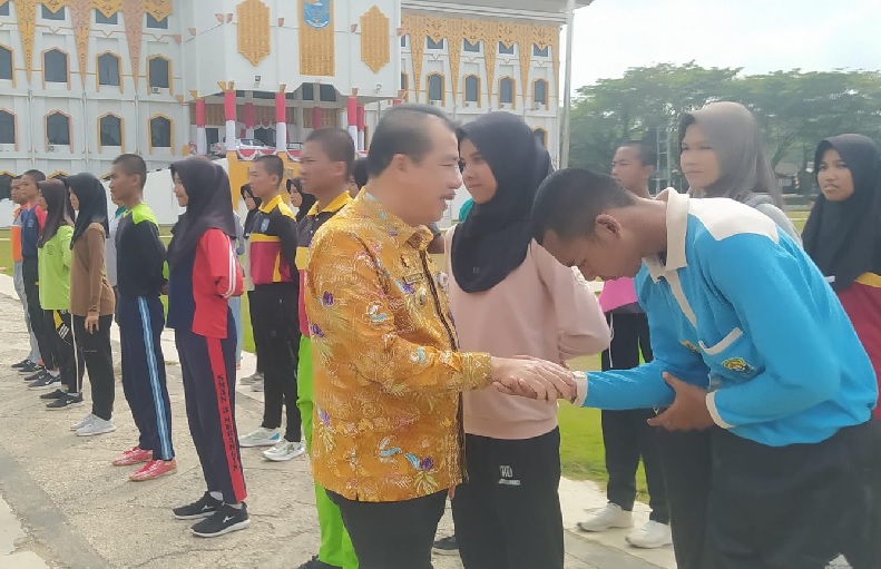 Pj Bupati Merangin Beri Motivasi dan Semangat ke Paskibraka 2024