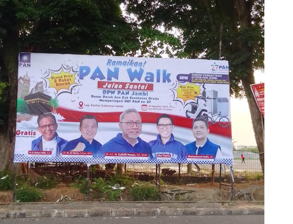 Jalan Santai HUT Ke-27 PAN Jambi Ditunda Sementara 