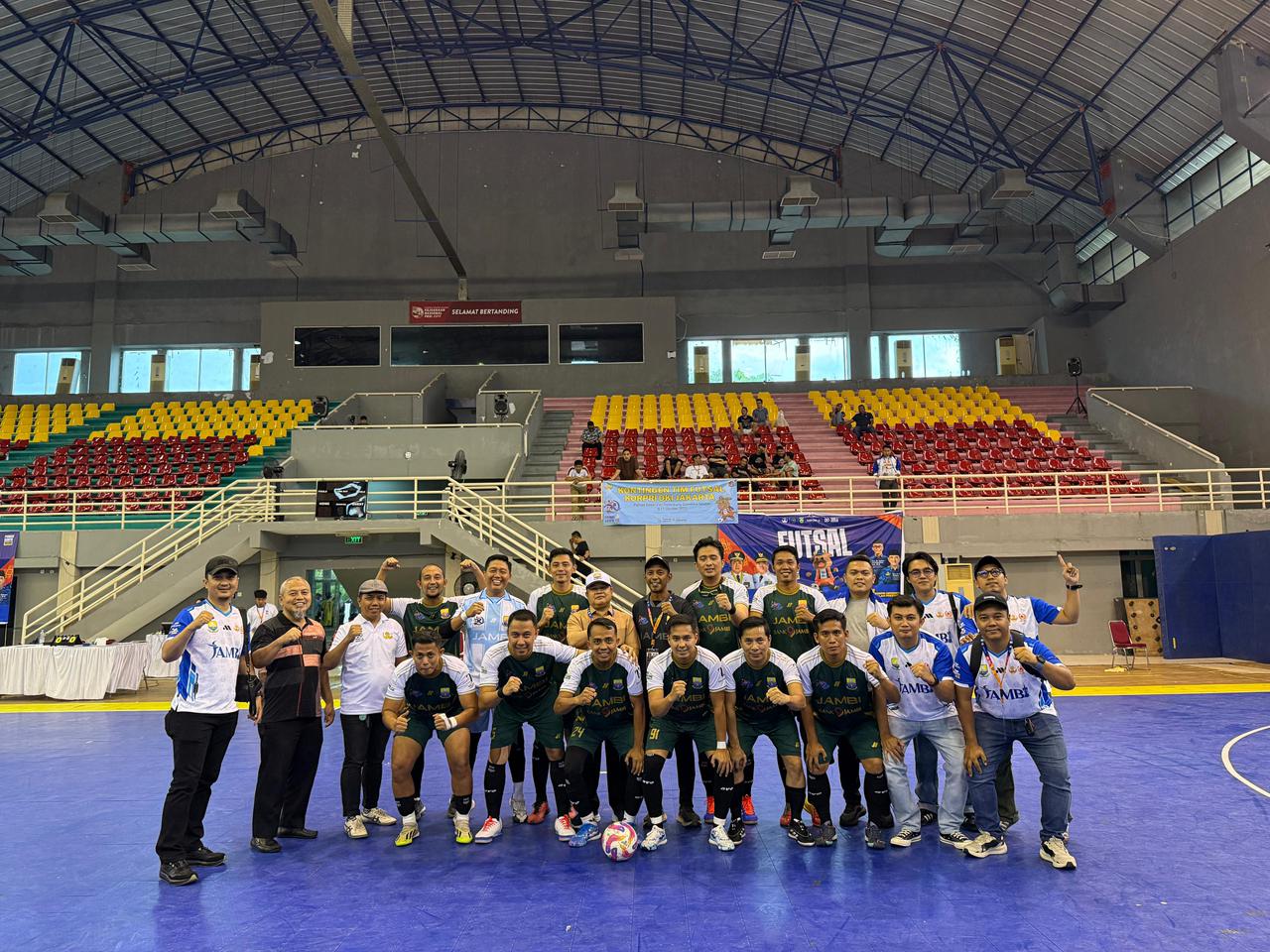 Tim Futsal KORPRI Jambi Bantai Komnas HAM 10-1, Sah Melaju ke 32 Besar Pornas XVII