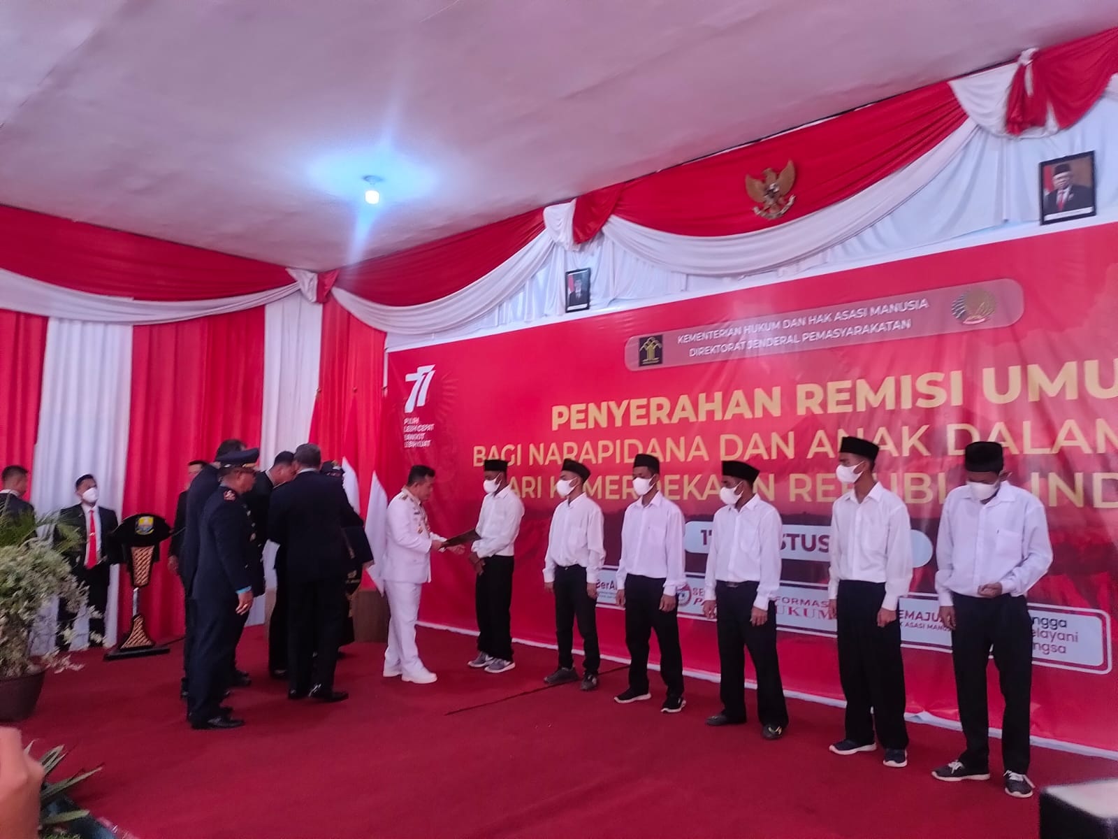 Al Haris Serahkan Remisi 3.553 Warga Binaan Pemasyarakatan Se-Provinsi Jambi, 30 Diantaranya Langsung Bebas