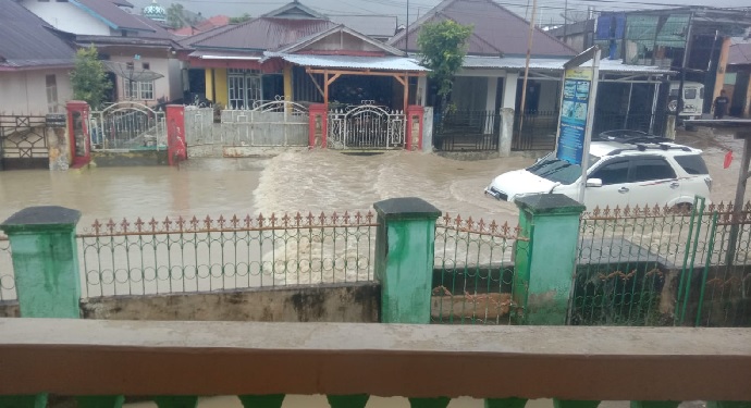 Banjir Parah Rendam Desa Lubuk Suli Kerinci, Ratusan Rumah Terendam