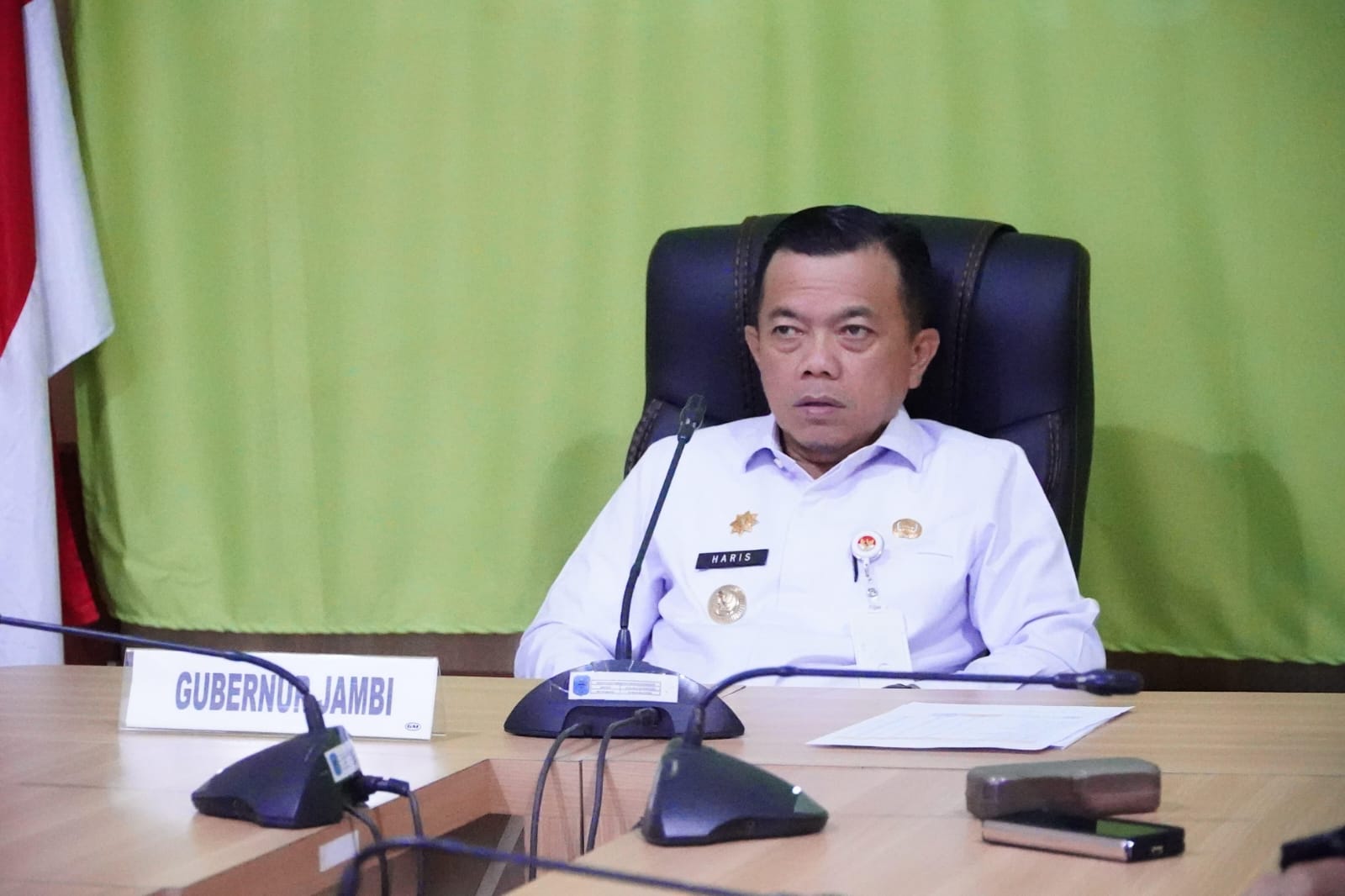 Dipimpin Mendagri, Gubernur Al Haris Ikuti Rakor Persiapan PSU Melalui Zoom Meeting 