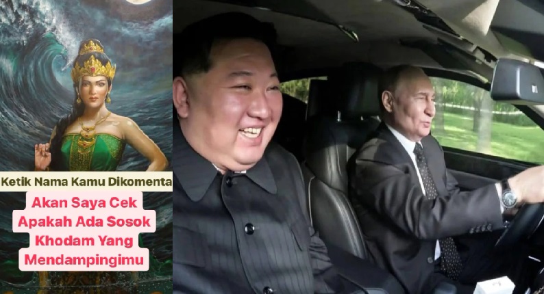 Di RI Sedang Viral Khodam, di Korut Putin Jadi Sopir Kim Jong Un