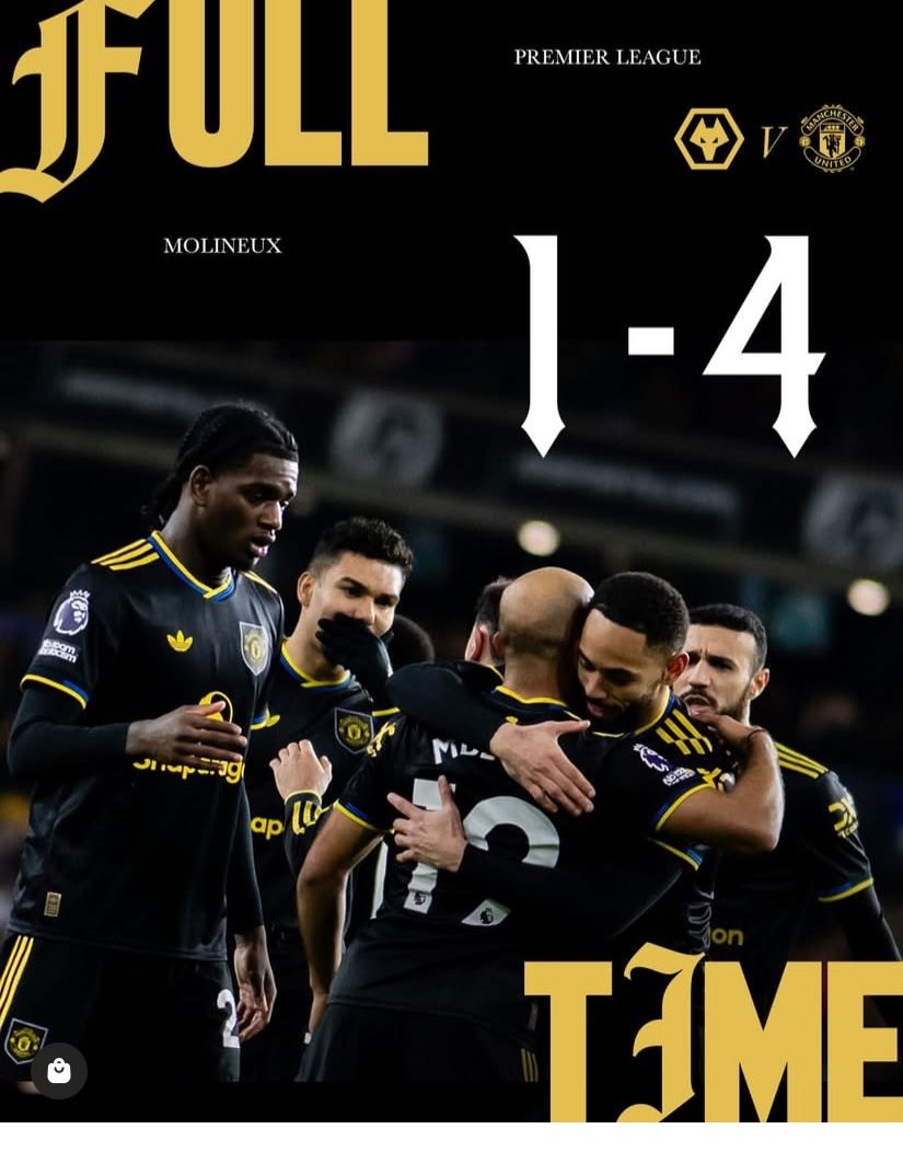 Hajar Wolves 4-1, MU Langsung Peringkat 6 Klasemen Sementara