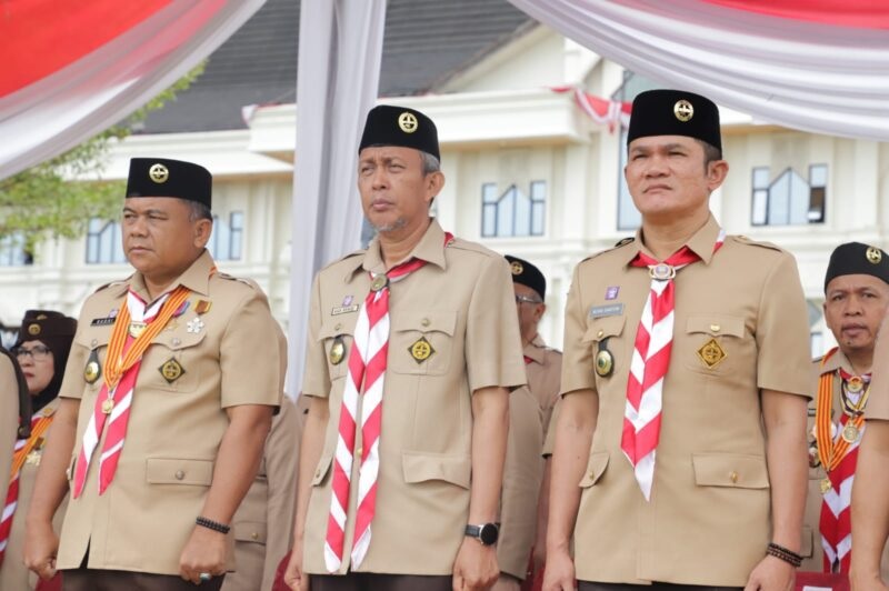 Sekda Tanjabbar Hadiri Peringatan Hari Pramuka ke-61 Tahun 2022