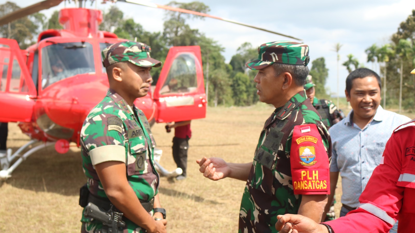 Upaya Pencegahan Karhutla, Danrem 042/Gapu selaku Plh. Dansatgas Karhutla Provinsi Jambi lakukan Patroli Udara