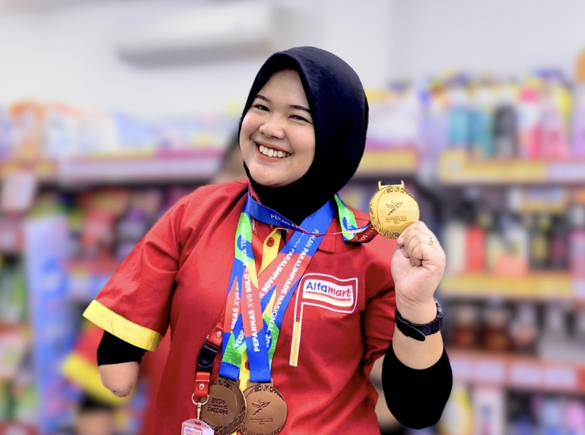 Meiranti, Srikandi Alfamart Jambi Borong 3 Medali di Peparnas XVII Solo 2024