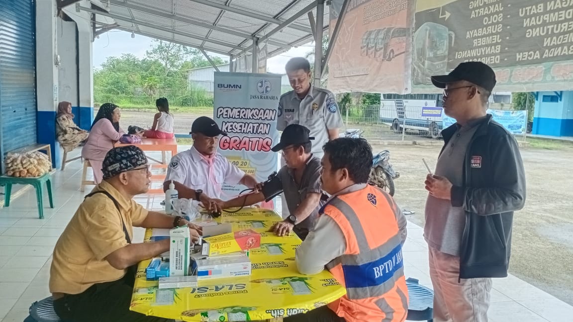 Pelayanan Kesehatan Gratis Jasa Raharja Terminal Tipe A Muara Bungo, Wujud Kepedulian Pengguna Transportasi