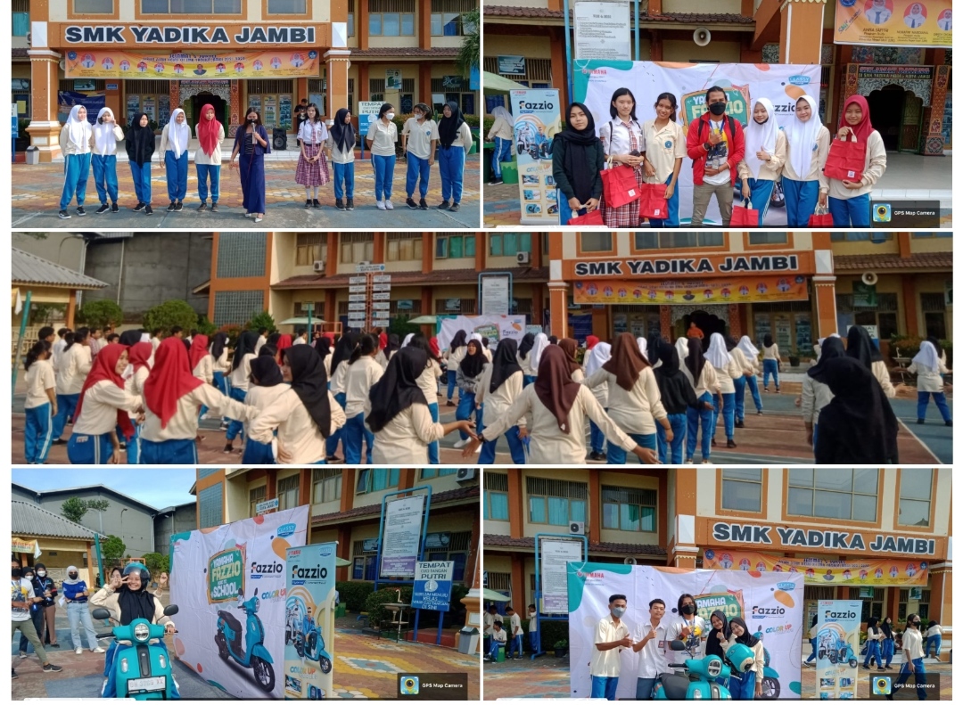 Targetkan Remaja Jambi Sehat dan Gemar Olahraga, Yamaha Fazzio Road to School Sukses di SMA dan SMK Yadika