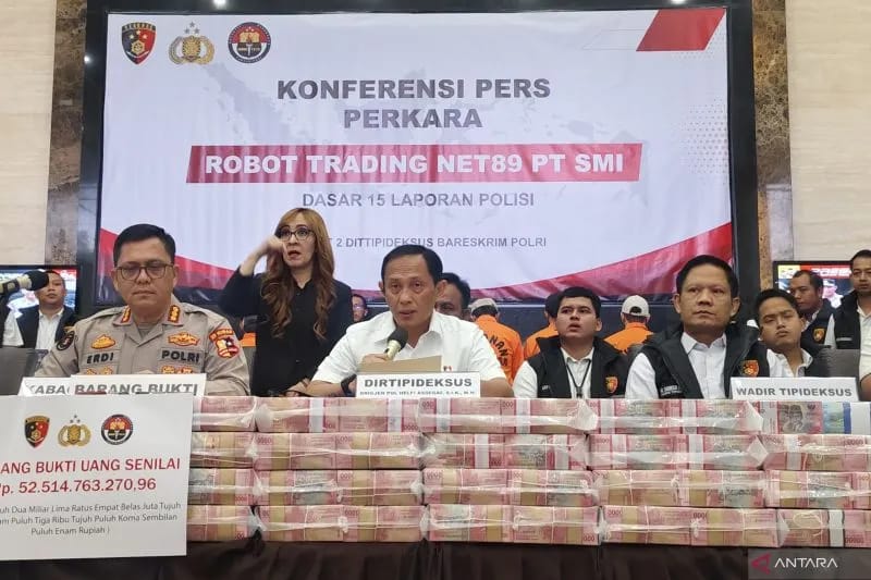 Polri Sita Aset Triliunan Rupiah Pada Kasus Robot Trading Net89