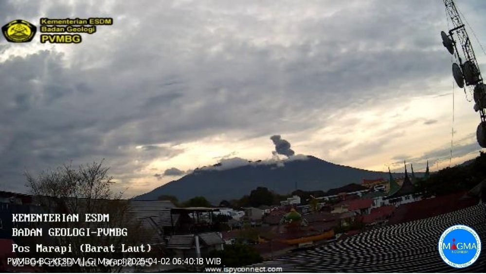 Lagi, Gunung Marapi Erupsi, Masyarakat Diminta Waspada dan Tidak Beraktivitas Dalam Radius 3 Km