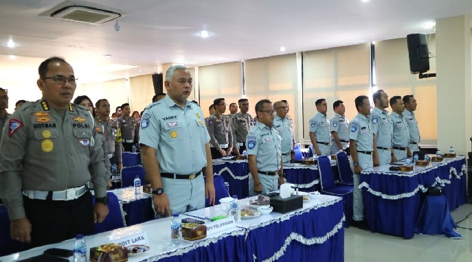 Jasa Raharja dan Korlantas Polri Gelar Monitoring dan Evaluasi Data Laka Lantas di Wilayah Hukum Polda Sumut