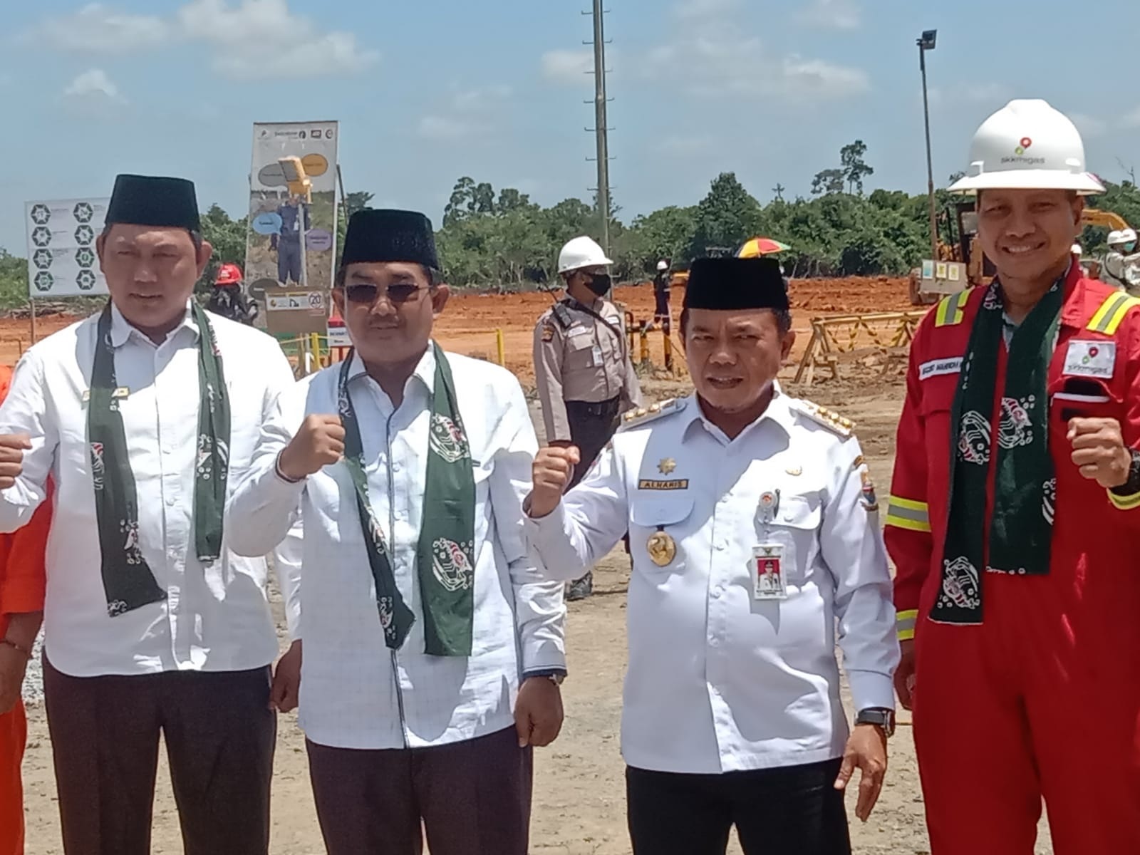 Bupati Anwar Sadat Hadiri Ground Breaking Ceremony Gas Project Akarta Field KKKS Jade Stone Energy