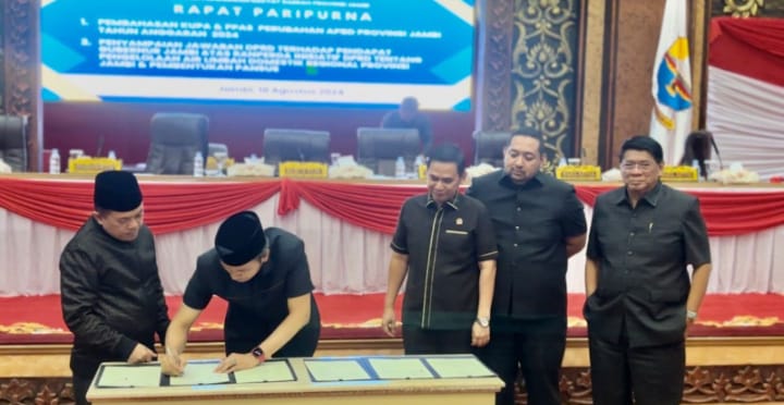 DPRD Sepakati KUPA dan PPAS Perubahan APBD Provinsi Jambi 2024