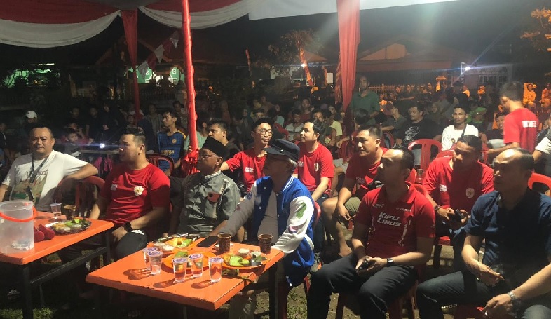 Nobar Indonesia vs Uzbekistan dan Tournamet with Gempal Kota Jambi 