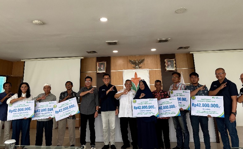 P3RI dan BPJS Ketenagakerjaan Serahkan Santunan JKM kepada 7 Ahli Waris 