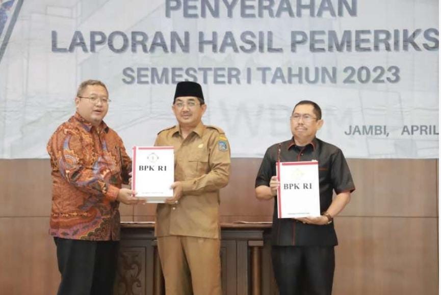 Pemkab Tanjab Barat Kembali Dapatkan Penghargaan Opini WTP dari BPK RI Perwakilan Jambi 