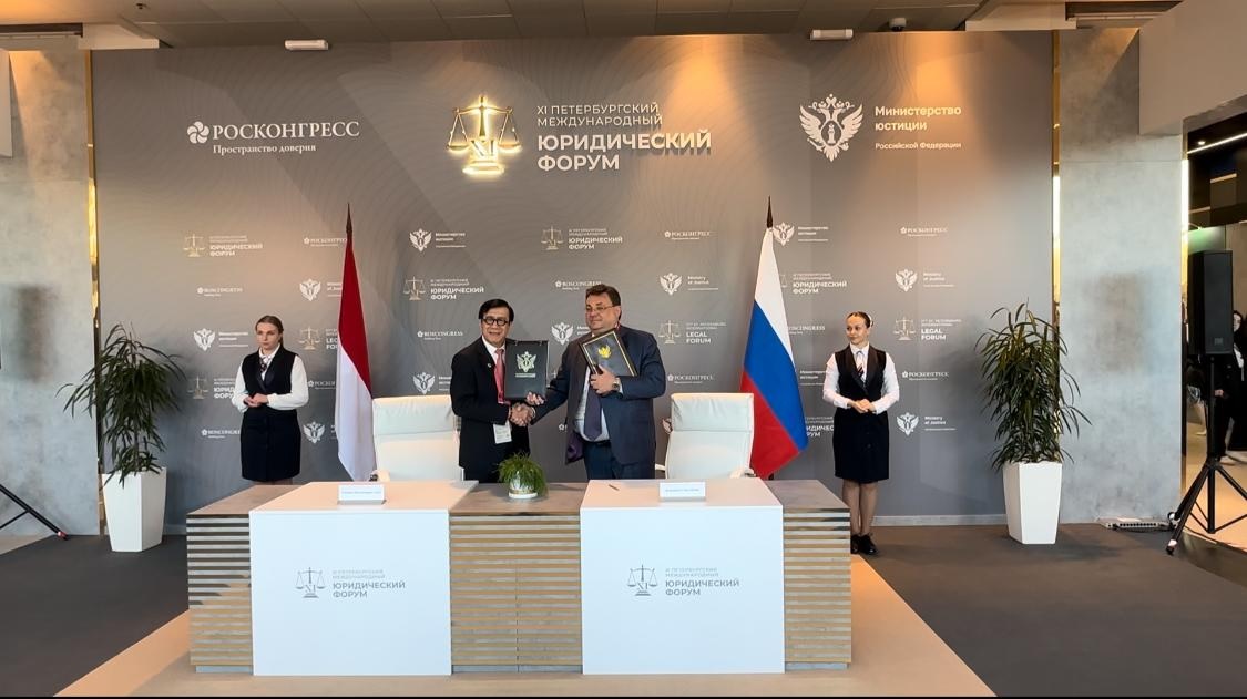 Indonesia dan Rusia Menandatangani Nota Kesepahaman)Kerjasama di Bidang Hukum