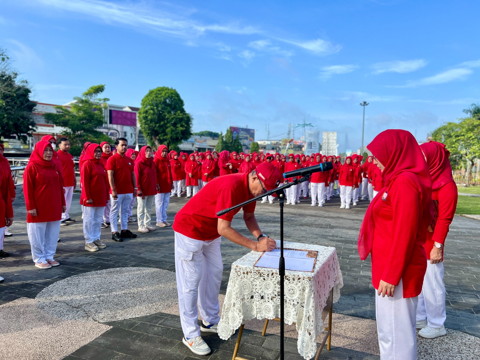 Resmi Dilantik! Pengurus Senam Tera Indonesia Kota Jambi Mengajak Masyarakat untuk Senam Bersama