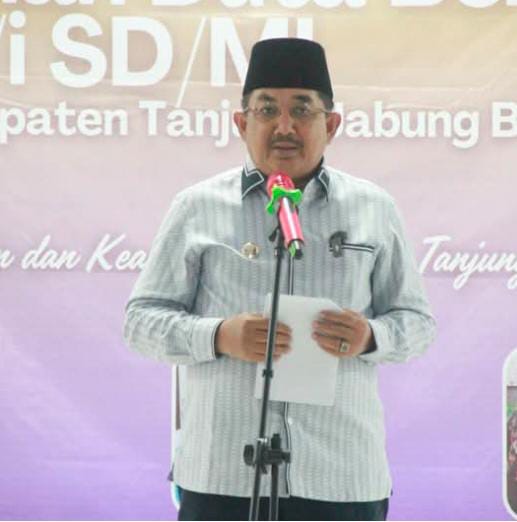 Bupati Anwar Sadat Hadiri Pemilihan Duta Bertutur SD Tingkat Kabupaten Tanjab Barat 2025