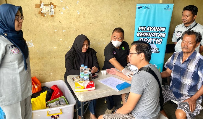 Program MUKL Jasa Raharja Jambi Berkunjung ke PO Beringin: Pelayanan Kesehatan Gratis untuk Masyarakat