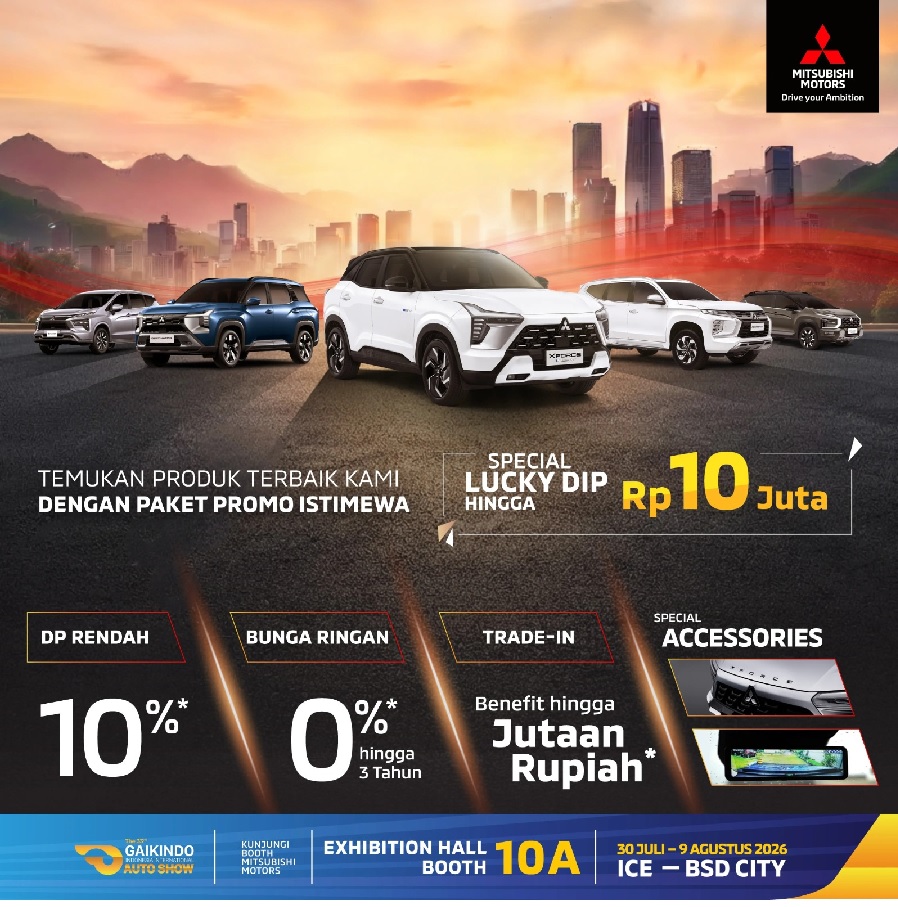 Sambut GIIAS 2026, Mitsubishi Motors Tebar Promo Kepemilikan dan Layanan Purna Jual Menarik