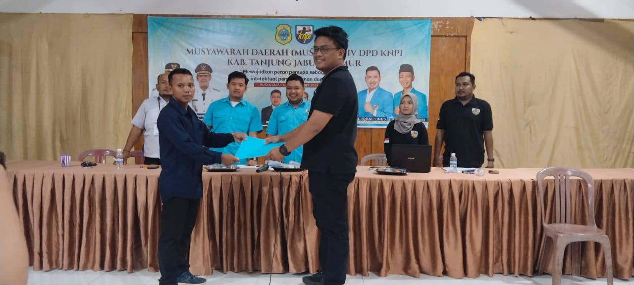 Try Hardyansah Nahkodai KNPI Tanjabtim, Terpilih Secara Aklamasi