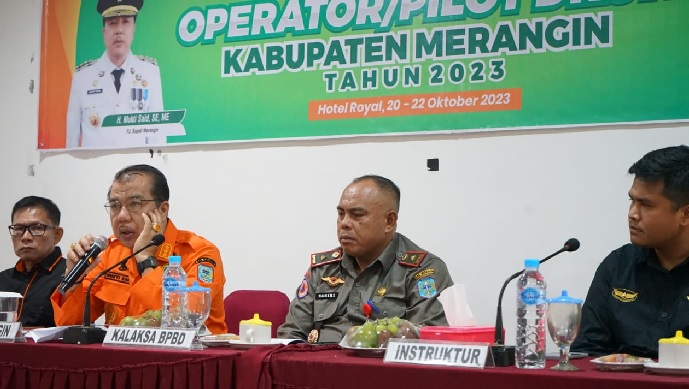  Pj Bupati Merangin Buka Pelatihan Pilot Drone, H Mukti: Deteksi Dini Berbagai Bencana yang Terjadi