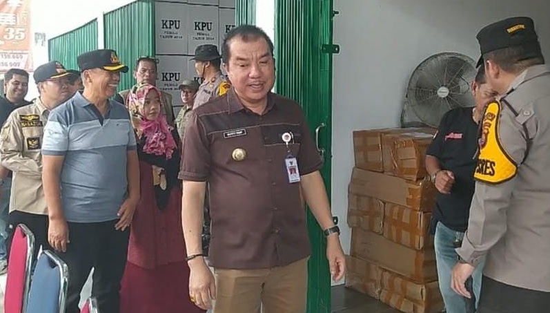 Pj Bupati Merangin Sebut Logistik Pemilu 2024 Sudah Lengkap, Siap Didistribusikan ke TPS-TPS