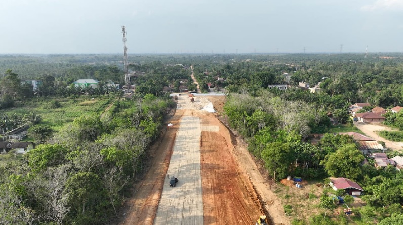 Jambi Makin Hebat, Progres Tol Seksi 4 Tempino- Ness Sudah 37,75 Persen, Dilengkapi Rest Area dan SPBU