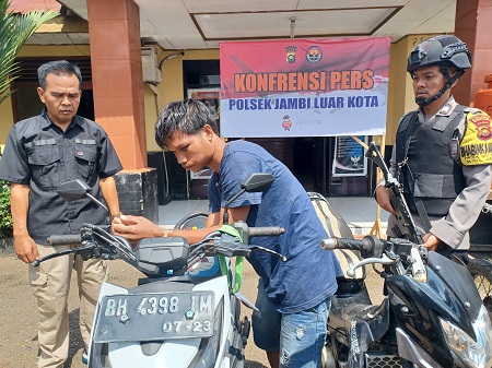 Residivis Curanmor Dibekuk Polisi, Beraksi di Tiga TKP Muaro Jambi