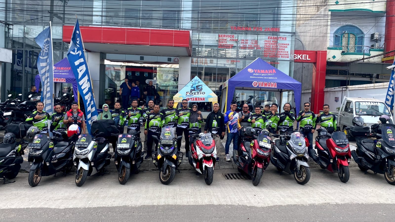  Kembali Viral, 20 Riders Bertolak ke Tanah Suci Mengendarai Yamaha Maxi