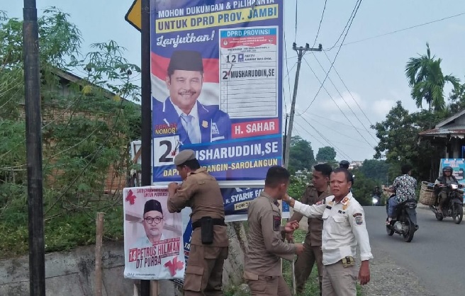 Dinas LH Merangin Larang Partai Pasang Atribut di Lokasi RTH