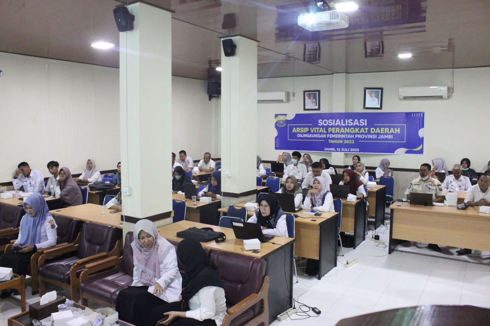 Sosialisasi Arsip Vital Dinas Perpustakaan dan Arsip Daerah Provinsi Jambi Tahun 2023 