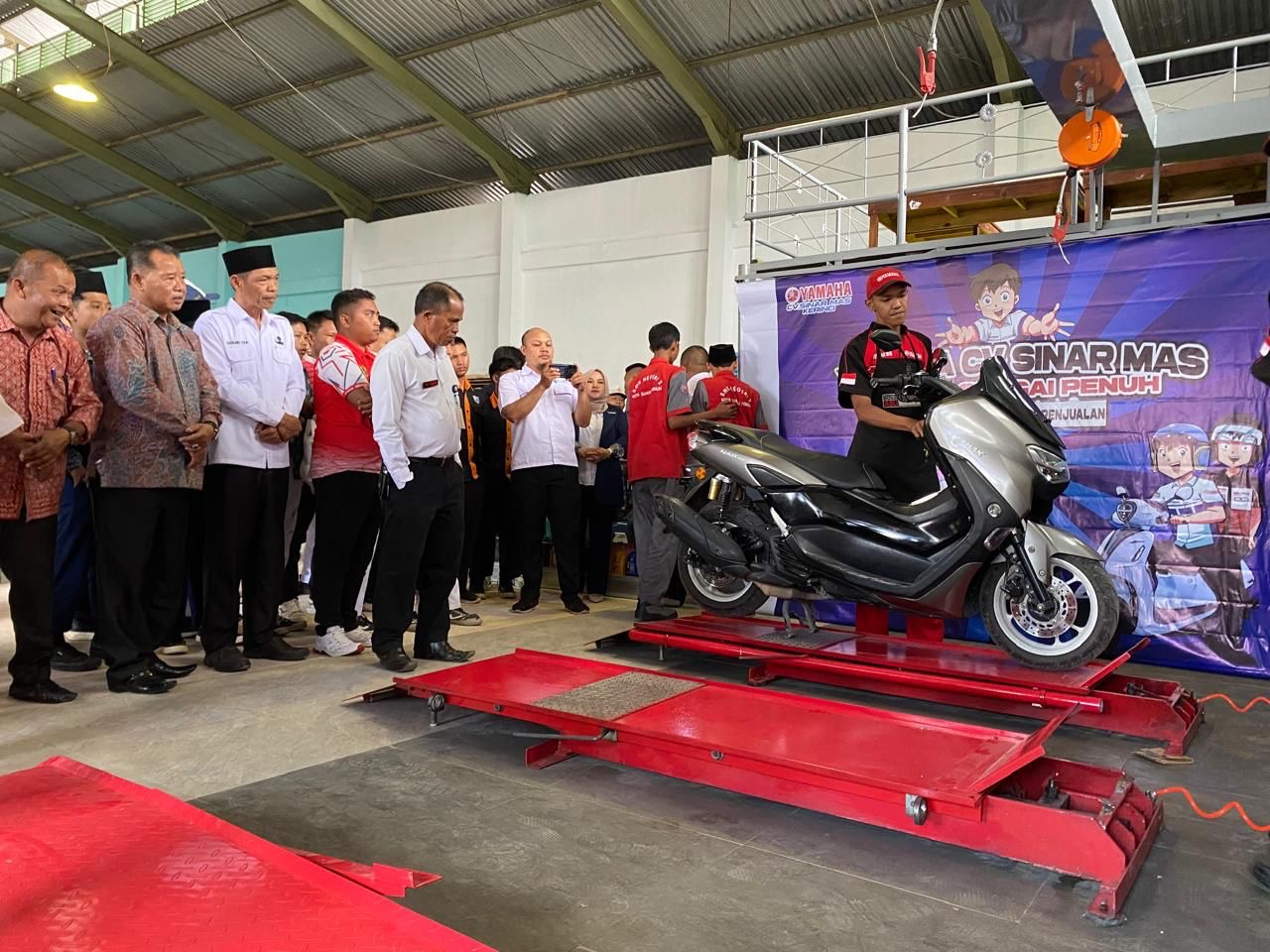 Yamaha Jambi Buka Bengkel Satelit di SMK 2 Sungai Penuh