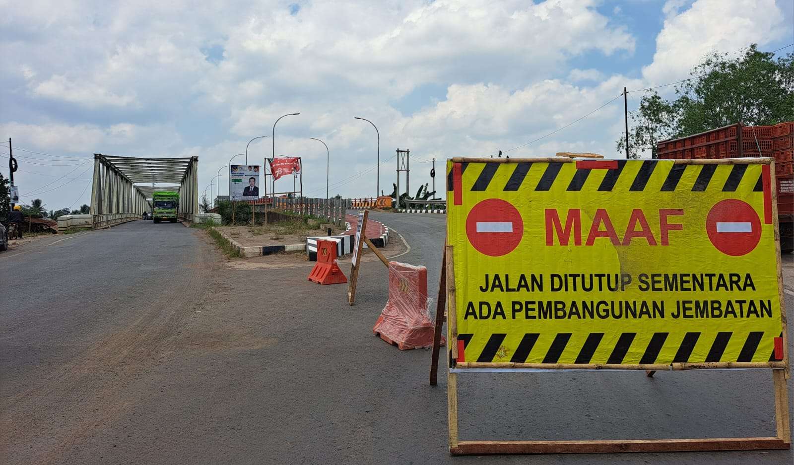 Perhatian! Jembatan Sungai Lilin Jalur Palembang-Jambi Ditutup 3 Bulan