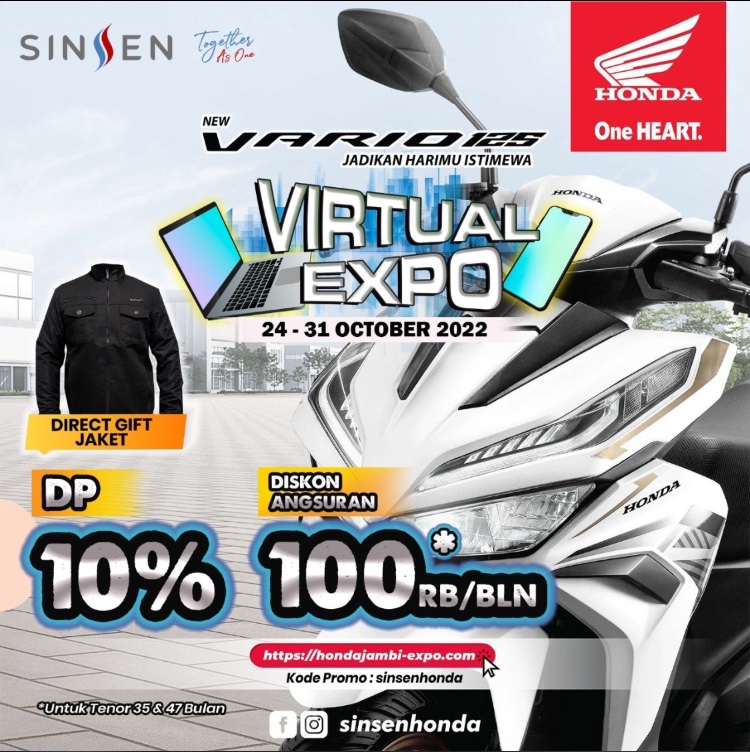 Virtual Expo New Honda Vario 125, Jadikan Harimu Istimewa