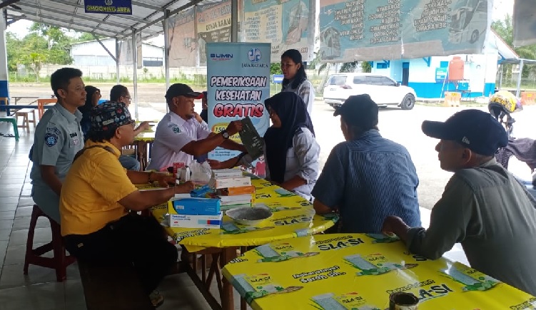 Jasa Raharja Muara Bungo Selenggarakan Pengobatan Gratis untuk Dukung Keselamatan Transportasi Umum