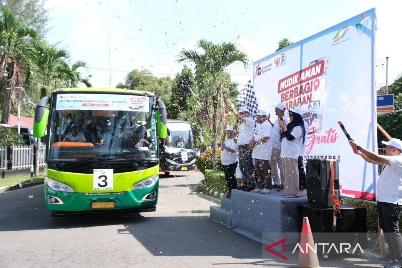  Program Mudik Gratis, PTPN  Berangkatkan Tiga Bus Ke Berbagai Daerah