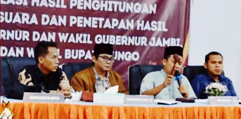 Pleno KPU Bungo, Jumiwan-Maidani Menang Pilkada Bungo