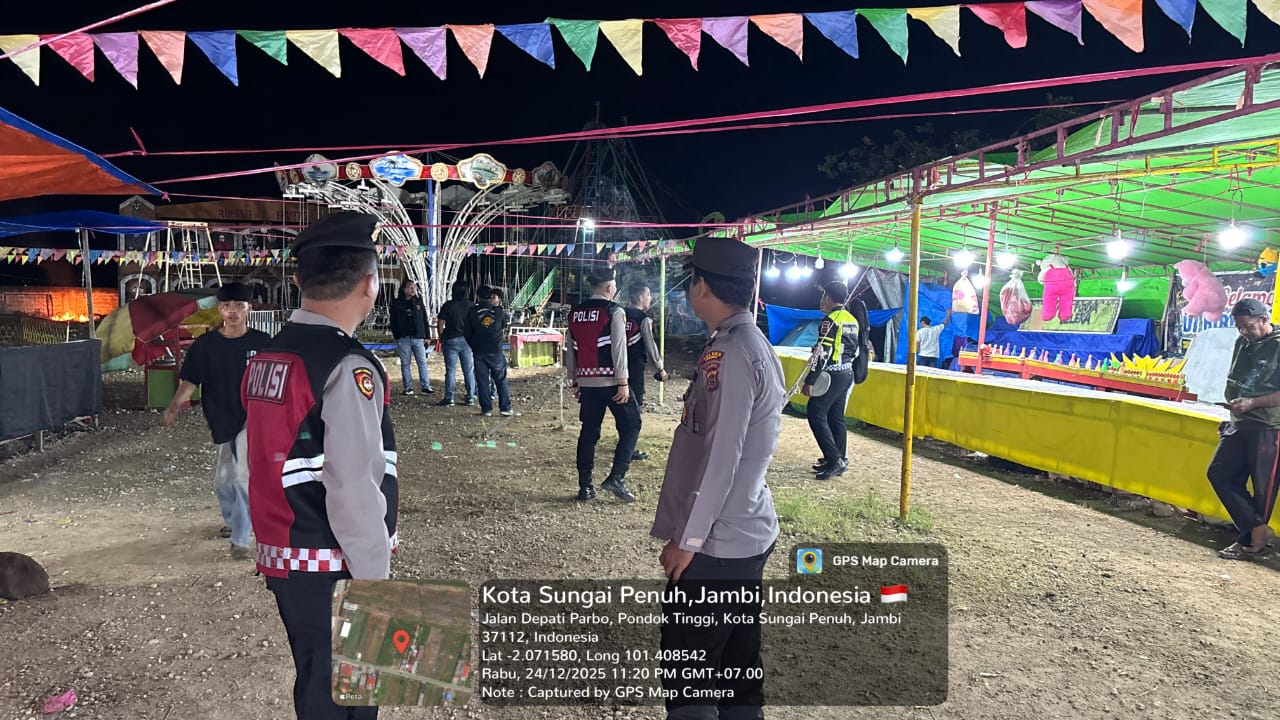 Polres Kerinci Selidiki Dugaan Perjudian Berkedok Pasar Malam