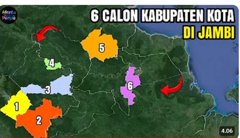 Pemekaran Kab/Kota di Provinsi Jambi Bergulir, Berikut Daftar 6 Calon Kabupaten/Kota yang Baru
